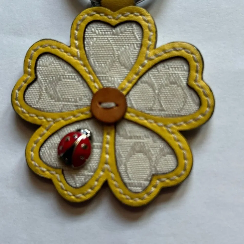 COACH Flower Ladybug Keychain - Picture 4 of 5